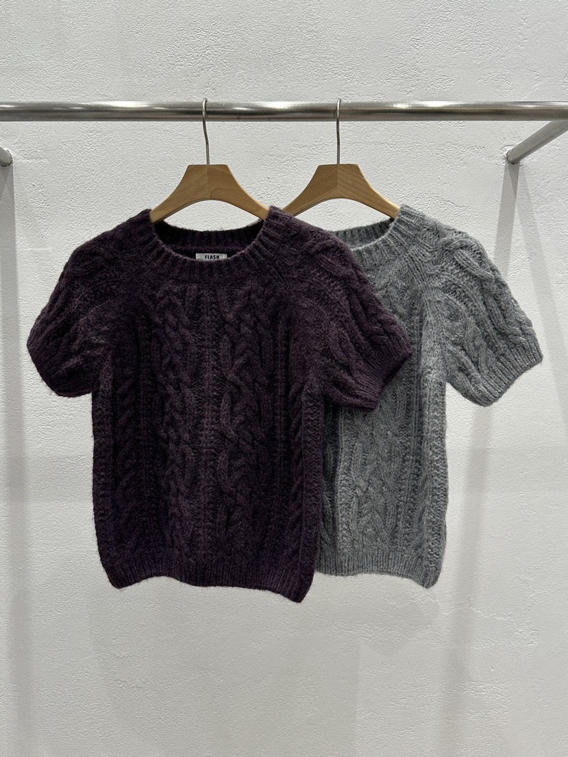 FLASH韓國直郵㊣女裝新款熱賣人氣時尚真品休閑針織衫不含內搭FLASH針織衫