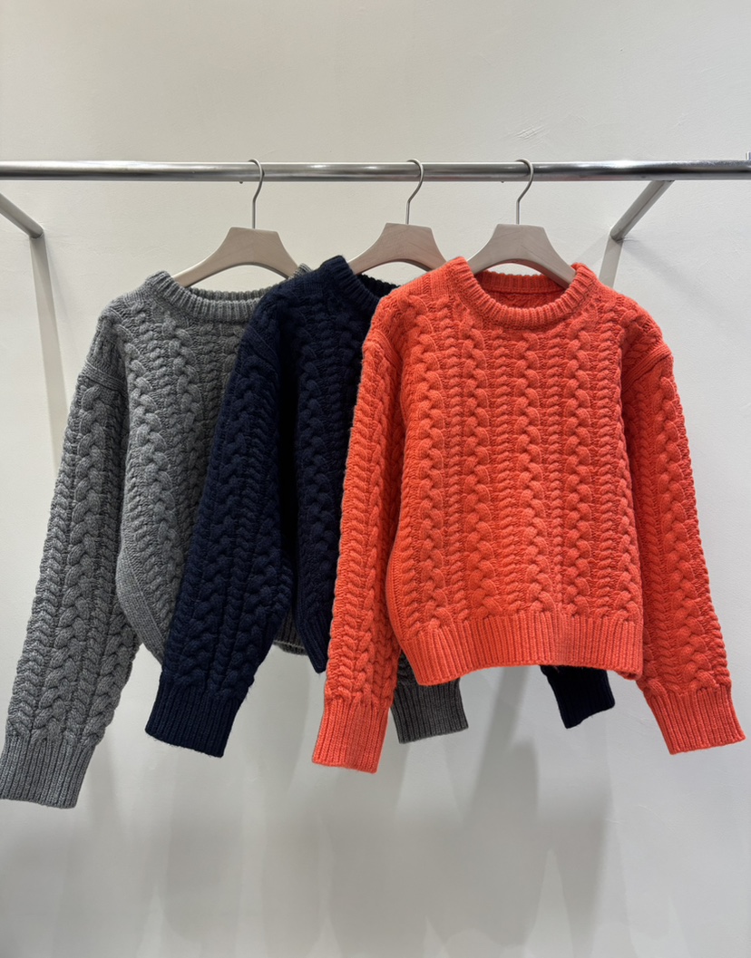 MABE韓國直郵㊣女裝新品推薦休閑熱賣時尚人氣毛衣短款針織MABE毛衣