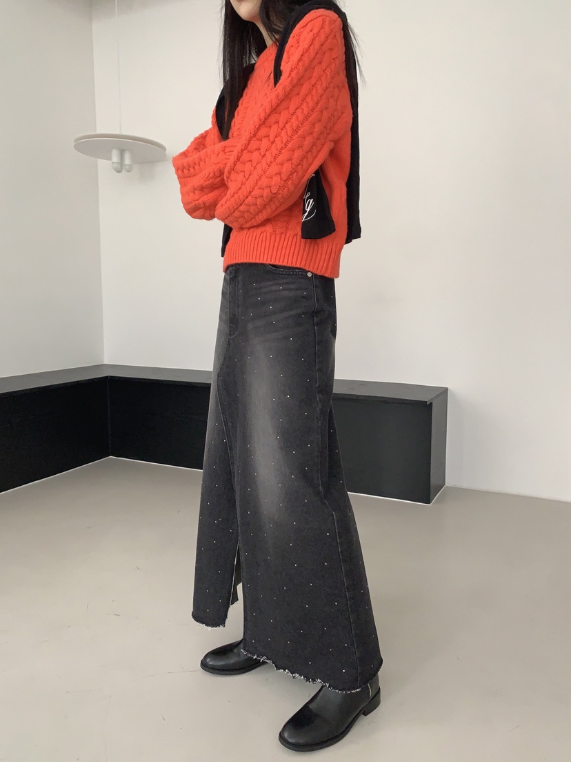 MABE韓國直郵㊣女裝新品推薦休閑熱賣時尚人氣毛衣短款針織MABE毛衣