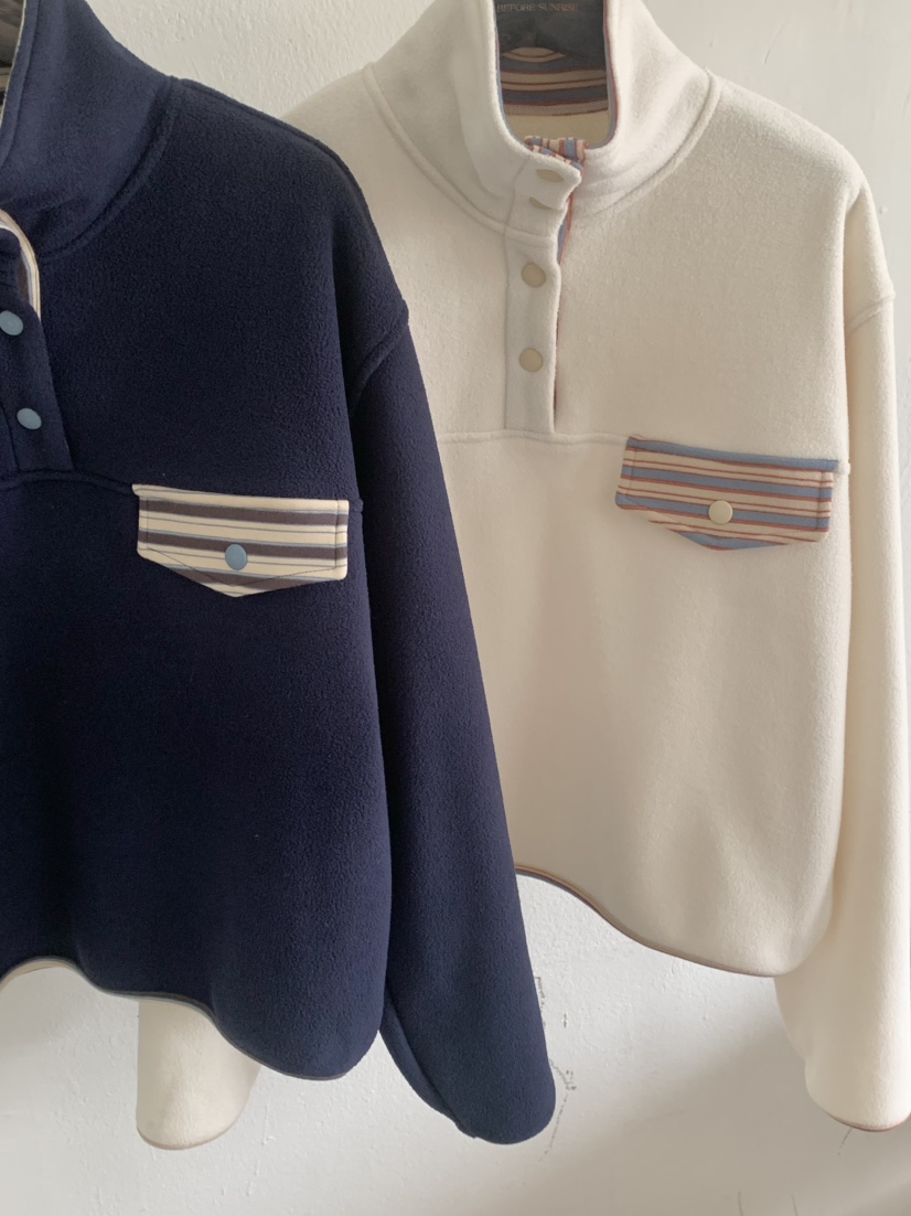 BEFORE SUNRISE東大門㊣代購女裝新款推薦時尚衛衣口袋雙面BEFORE SUNRISE衛衣