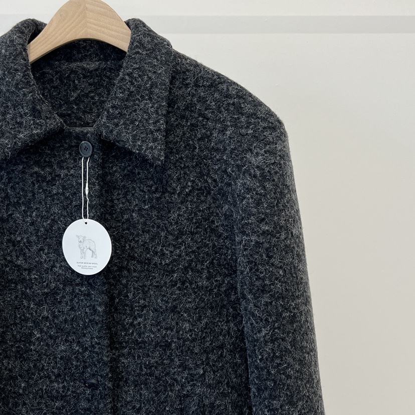 ANOTHER AVENUE韓國代購㊣女士新品熱賣25秋冬短款大衣羊毛ANOTHER AVENUE短款大衣