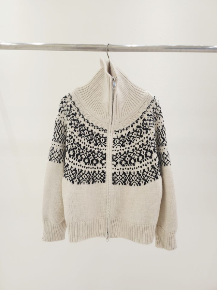 FEMME韓國直郵㊣女裝新品真品休閑時尚推薦人氣熱賣針織衫拉鏈FEMME針織衫