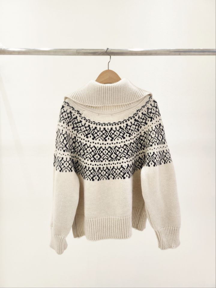 FEMME韓國直郵㊣女裝新品真品休閑時尚推薦人氣熱賣針織衫拉鏈FEMME針織衫