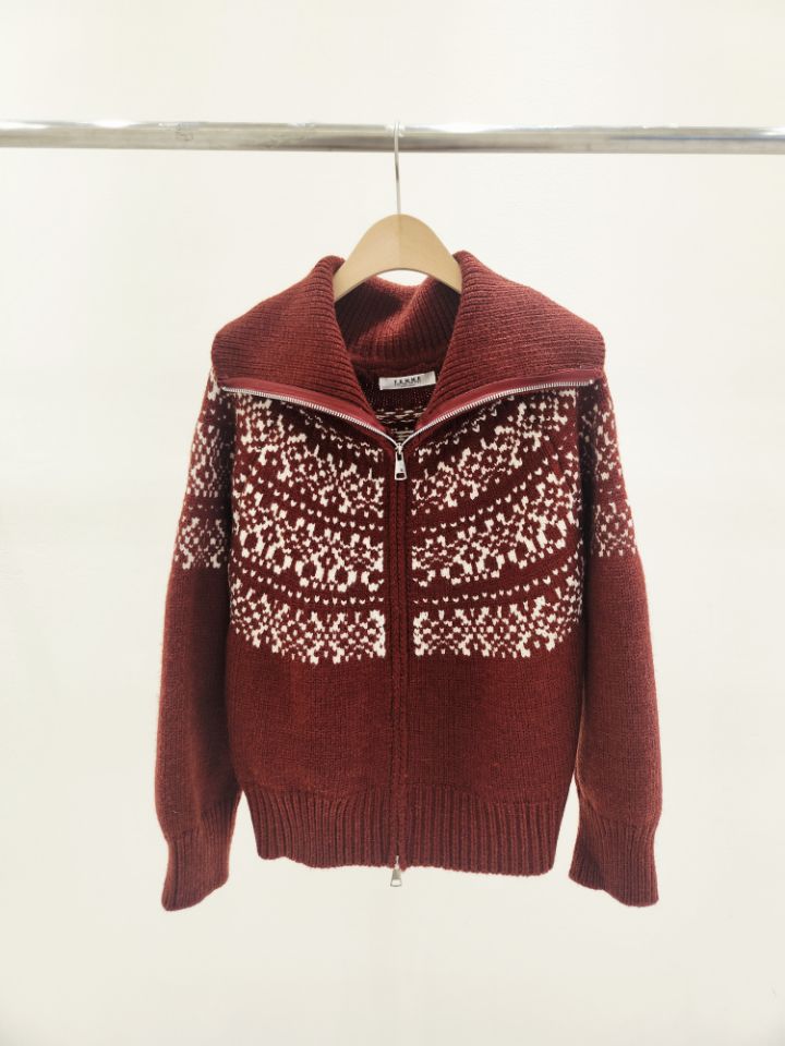 FEMME韓國直郵㊣女裝新品真品休閑時尚推薦人氣熱賣針織衫拉鏈FEMME針織衫圖色2