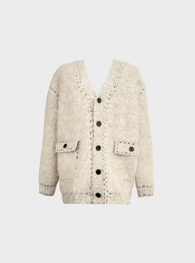 KSUBI韓國代購㊣女裝新款真品熱賣休閑人氣時尚推薦毛衣馬海毛KSUBI毛衣圖色1