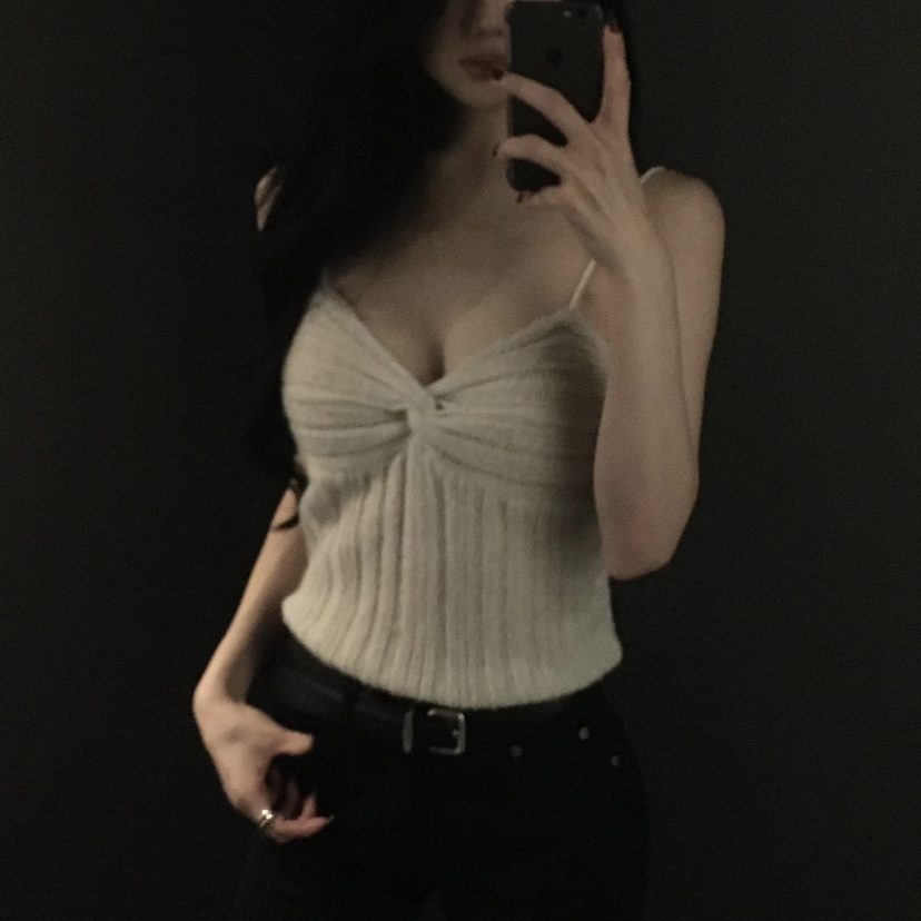 MOMENT韓國代購㊣女士新款熱賣真品推薦人氣25秋冬吊帶背心羊駝MOMENT/RECOVER吊帶/背心