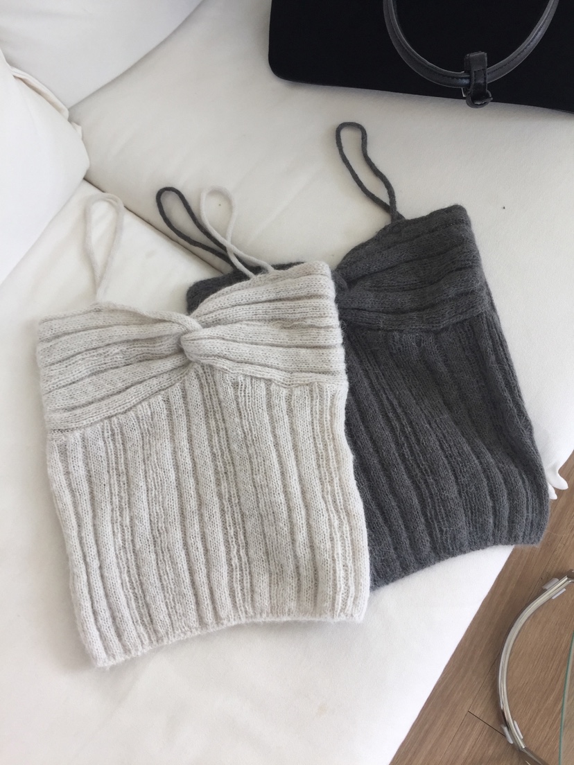 MOMENT韓國代購㊣女士新款熱賣真品推薦人氣25秋冬吊帶背心羊駝MOMENT/RECOVER吊帶/背心