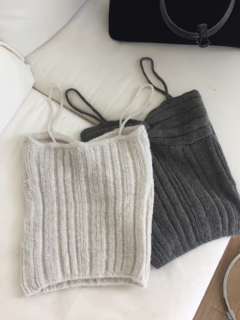 MOMENT韓國代購㊣女士新款熱賣真品推薦人氣25秋冬吊帶背心羊駝MOMENT/RECOVER吊帶/背心