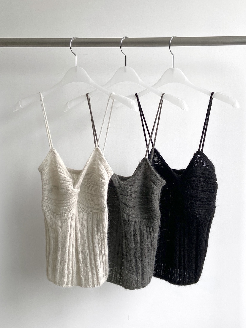 MOMENT韓國代購㊣女士新款熱賣真品推薦人氣25秋冬吊帶背心羊駝MOMENT/RECOVER吊帶/背心