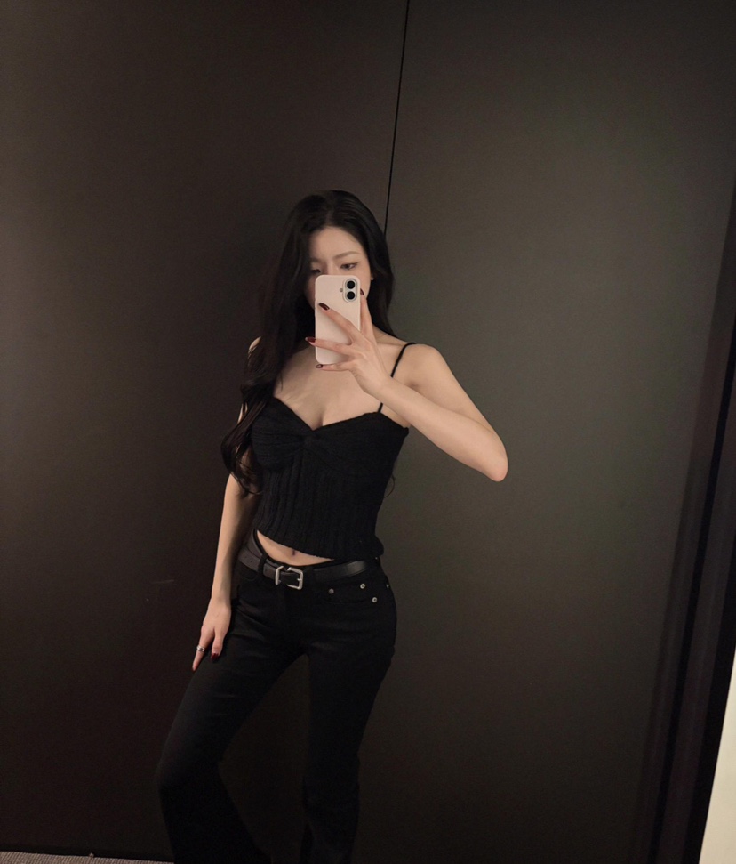 MOMENT韓國代購㊣女士新款熱賣真品推薦人氣25秋冬吊帶背心羊駝MOMENT/RECOVER吊帶/背心