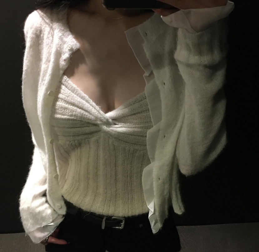 MOMENT韓國代購㊣女士新款熱賣真品推薦人氣25秋冬吊帶背心羊駝MOMENT/RECOVER吊帶/背心