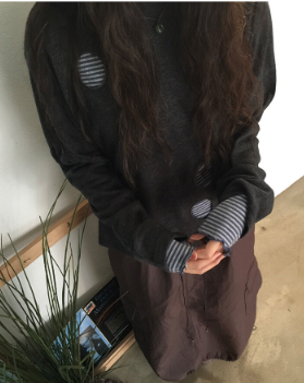 FLASH東大門㊣實拍女士新品職業休閑真品推薦25秋冬長袖T恤FLASH長袖T恤