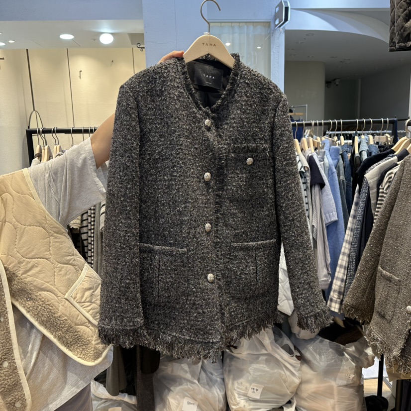 TARA韓國直郵㊣女裝新款休閑職業熱賣推薦人氣時尚25秋冬夾克TARA夾克圖色2