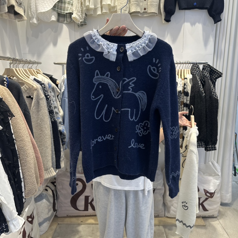 LADYBUG+ADORABLE東大門㊣代購女士新款時尚人氣真品針織衫LADYBUG/Adorable針織衫圖色3