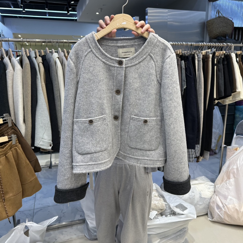 HOT PLACE東大門㊣直郵女士新品人氣時尚推薦真品夾克羊毛HOT PLACE_ISSUE/DREAM GIRIS夾克圖色1