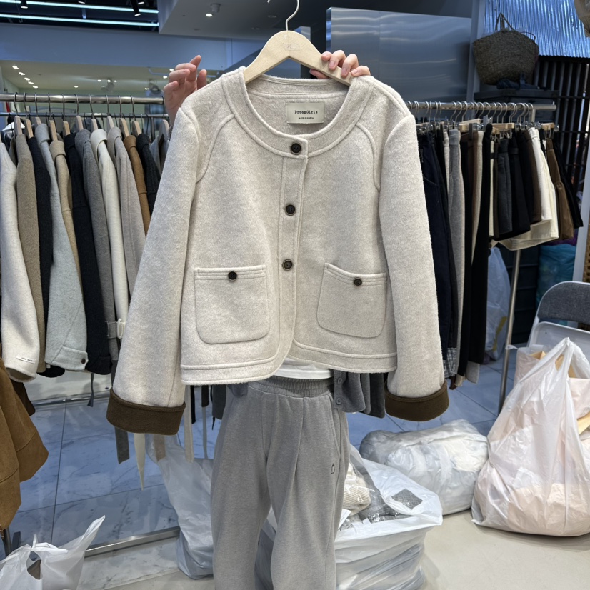 HOT PLACE東大門㊣直郵女士新品人氣時尚推薦真品夾克羊毛HOT PLACE_ISSUE/DREAM GIRIS夾克圖色2