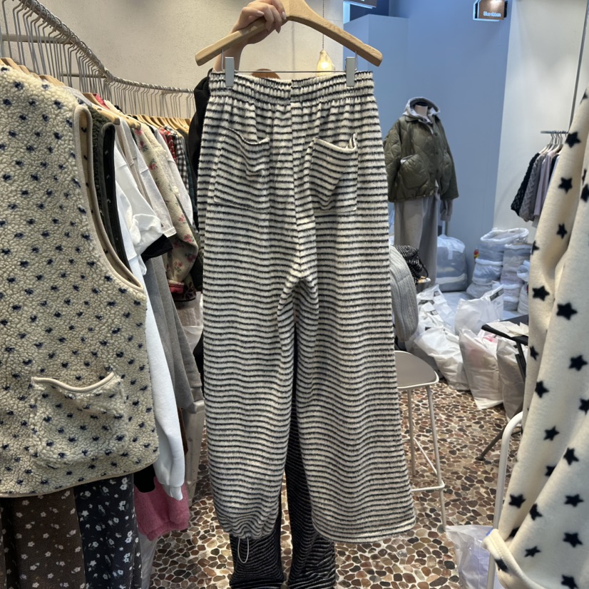 THE LINE-Q韓國直郵㊣女士新品真品25秋冬職業休閑褲單排扣THE LINE-Q休閑褲