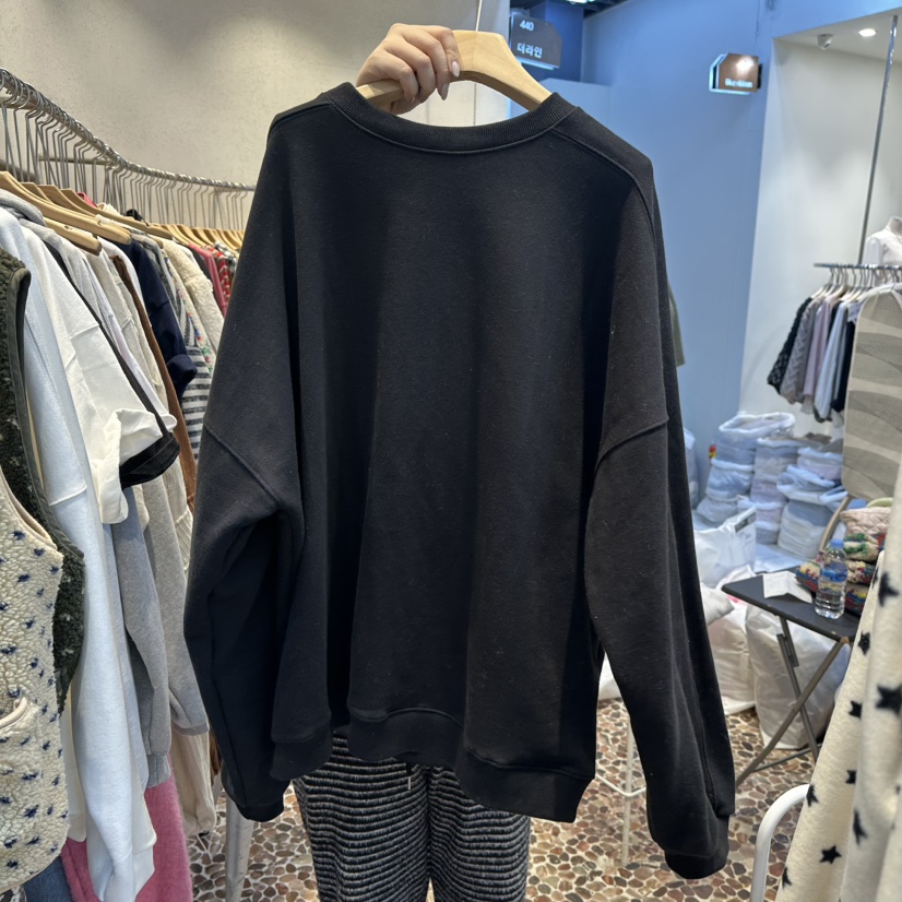 THE LINE-Q韓國代購㊣女裝新品25秋冬推薦休閑時尚熱賣衛衣THE LINE-Q衛衣