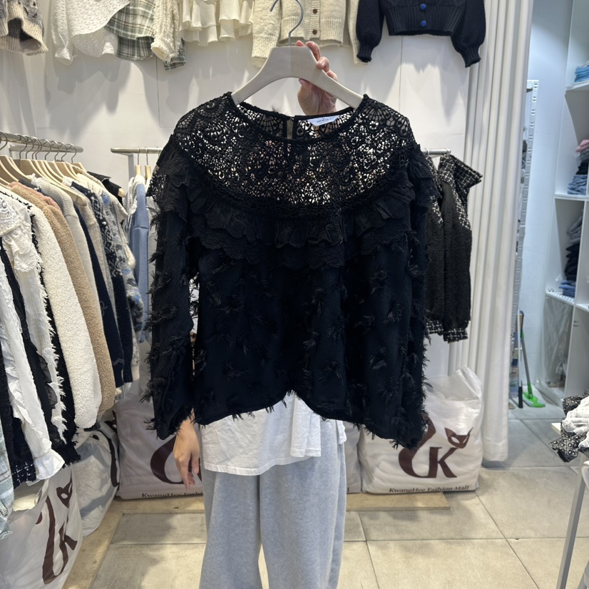 LADYBUG+ADORABLE東大門㊣直郵女裝新品人氣真品襯衫蕾絲衫LADYBUG/Adorable襯衫/蕾絲衫圖色2