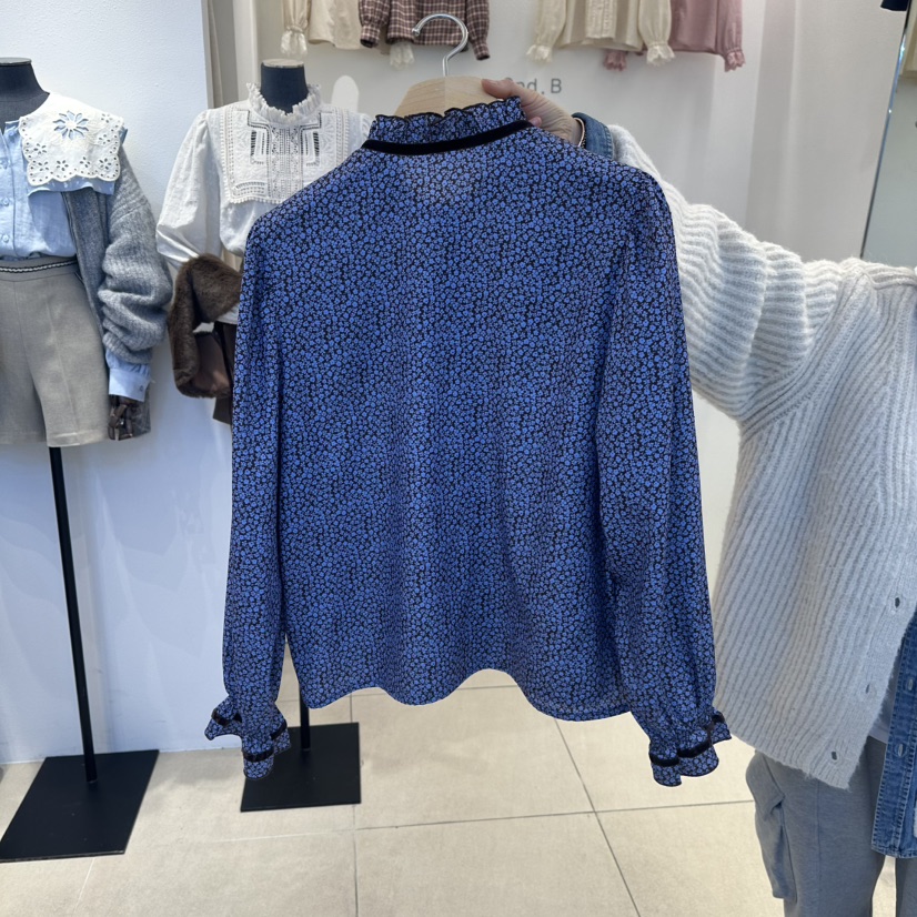 2nd B-S韓國代購㊣女裝新款時尚真品職業人氣休閑襯衫蕾絲衫2nd B-S襯衫/蕾絲衫