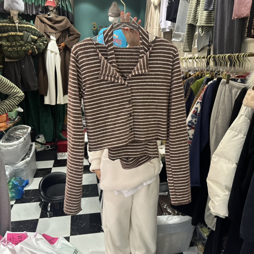 3COLOR東大門㊣直郵女士新款時尚套裝Three color套裝圖色2