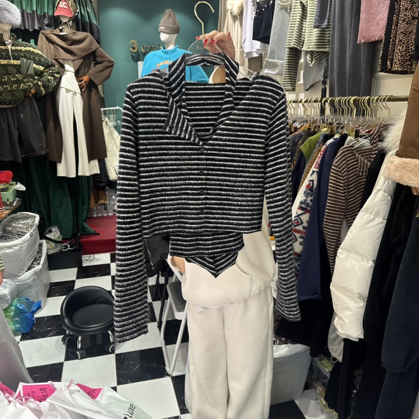 3COLOR東大門㊣直郵女士新款時尚套裝Three color套裝圖色3