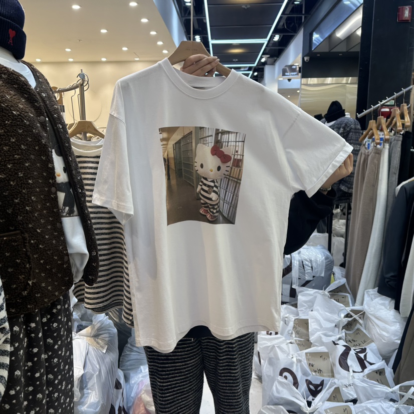 THE LINE-Q東大門㊣實拍女裝新款熱賣職業時尚休閑人氣T恤THE LINE-QT恤圖色1