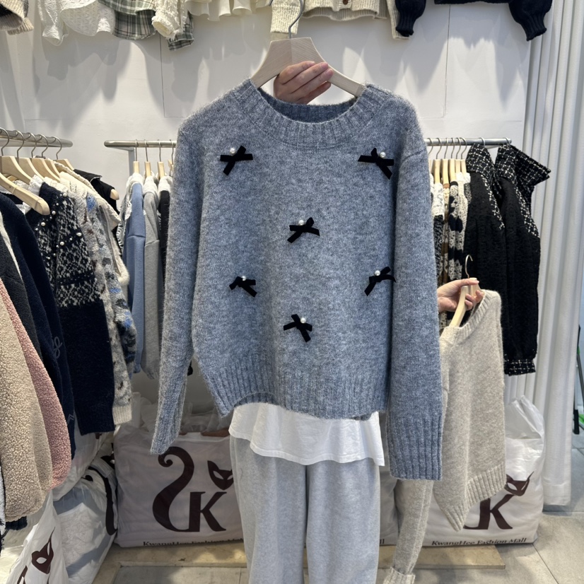 LADYBUG+ADORABLE東大門㊣代購女裝新品時尚休閑真品25秋冬毛衣LADYBUG/Adorable毛衣圖色2