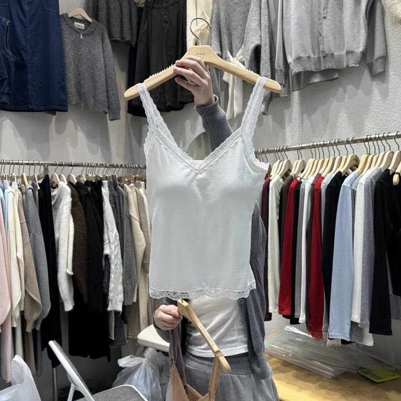 HOT PLACE東大門㊣代購女士新款時尚熱賣休閑人氣吊帶背心HOT PLACE_ISSUE/DREAM GIRIS吊帶/背心圖色1