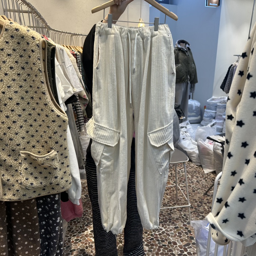 THE LINE-Q東大門㊣實拍女裝新款職業真品休閑25秋冬休閑褲THE LINE-Q休閑褲圖色1