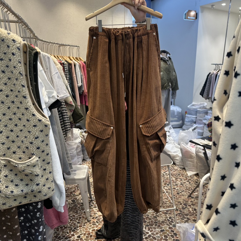 THE LINE-Q東大門㊣實拍女裝新款職業真品休閑25秋冬休閑褲THE LINE-Q休閑褲圖色2