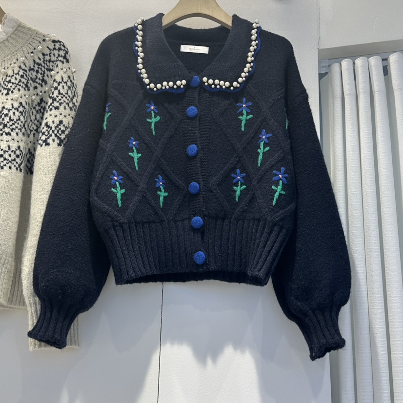 LADYBUG+ADORABLE韓國代購㊣女士新款人氣真品25秋冬推薦毛衣LADYBUG/Adorable毛衣圖色1黑色