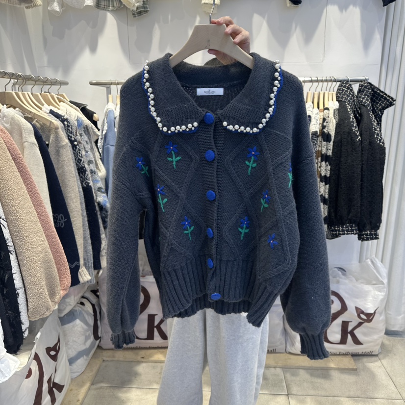 LADYBUG+ADORABLE韓國代購㊣女士新款人氣真品25秋冬推薦毛衣LADYBUG/Adorable毛衣圖色2墨色