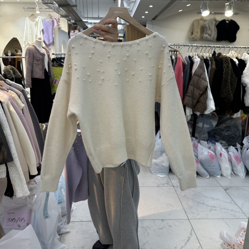 LULULALLA東大門㊣實拍女士新款職業真品推薦時尚休閑針織衫LULULALLA針織衫