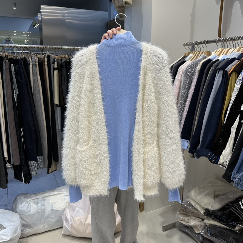 HOT PLACE東大門㊣直郵女裝新款人氣職業熱賣針織衫短款開衫HOT PLACE_ISSUE/DREAM GIRIS針織衫圖色1