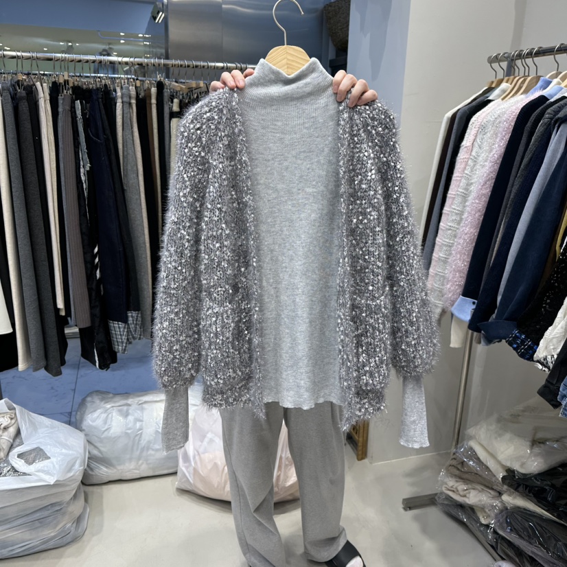 HOT PLACE東大門㊣直郵女裝新款人氣職業熱賣針織衫短款開衫HOT PLACE_ISSUE/DREAM GIRIS針織衫圖色2