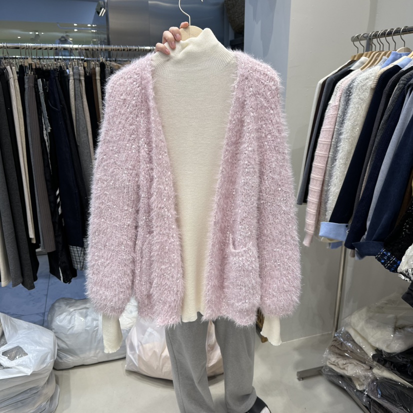 HOT PLACE東大門㊣直郵女裝新款人氣職業熱賣針織衫短款開衫HOT PLACE_ISSUE/DREAM GIRIS針織衫圖色3