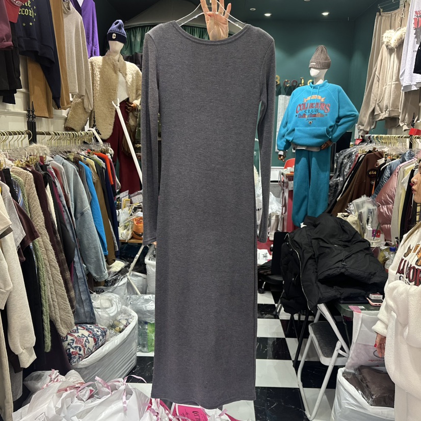 3COLOR韓國代購㊣女士新款職業連衣裙Three color連衣裙圖色1