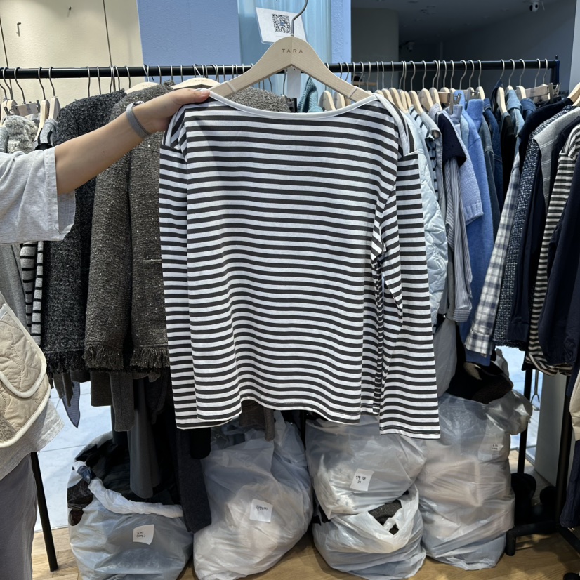 TARA東大門㊣直郵女士新款熱賣休閑人氣推薦真品時尚長袖T恤TARA長袖T恤圖色2