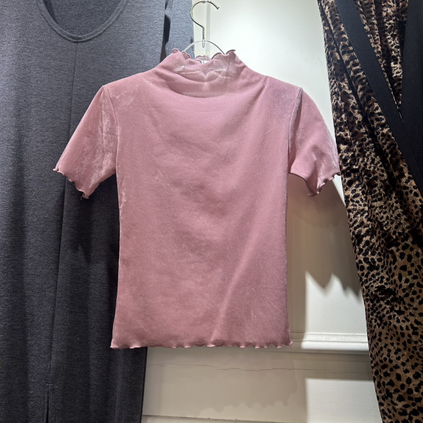 3COLOR韓國直郵㊣女士新品時尚T恤天鵝絨Three colorT恤圖色2