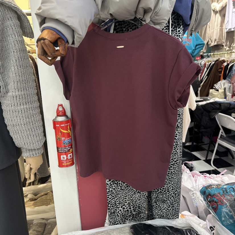 3COLOR東大門㊣直郵女裝新品休閑T恤Three colorT恤圖色3