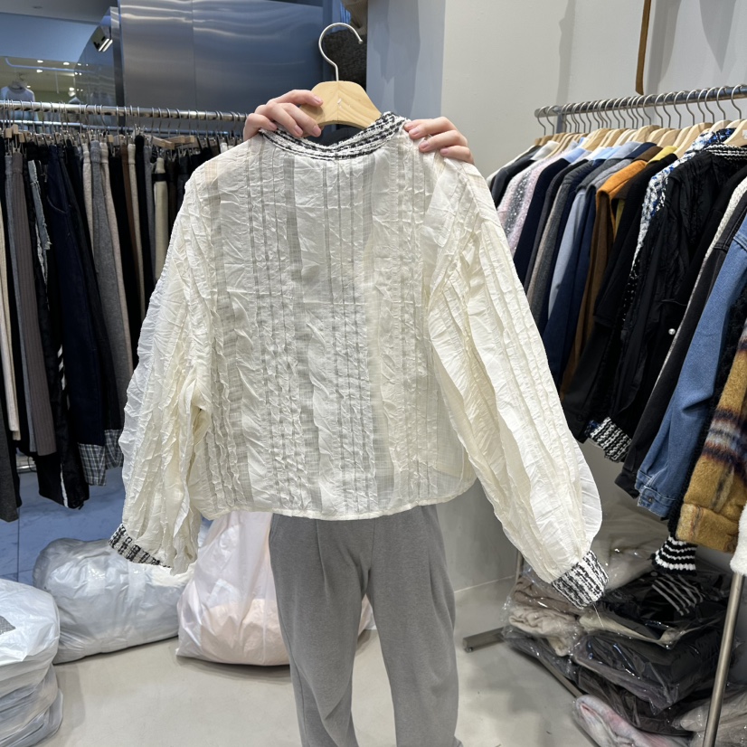 HOT PLACE東大門㊣直郵女士新款推薦時尚人氣真品襯衫蕾絲衫HOT PLACE_ISSUE/DREAM GIRIS襯衫/蕾絲衫