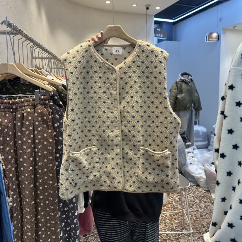 THE LINE-Q韓國直郵㊣女裝新品時尚真品職業休閑推薦馬甲THE LINE-Q馬甲圖色1