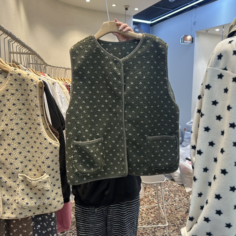 THE LINE-Q韓國直郵㊣女裝新品時尚真品職業休閑推薦馬甲THE LINE-Q馬甲圖色2