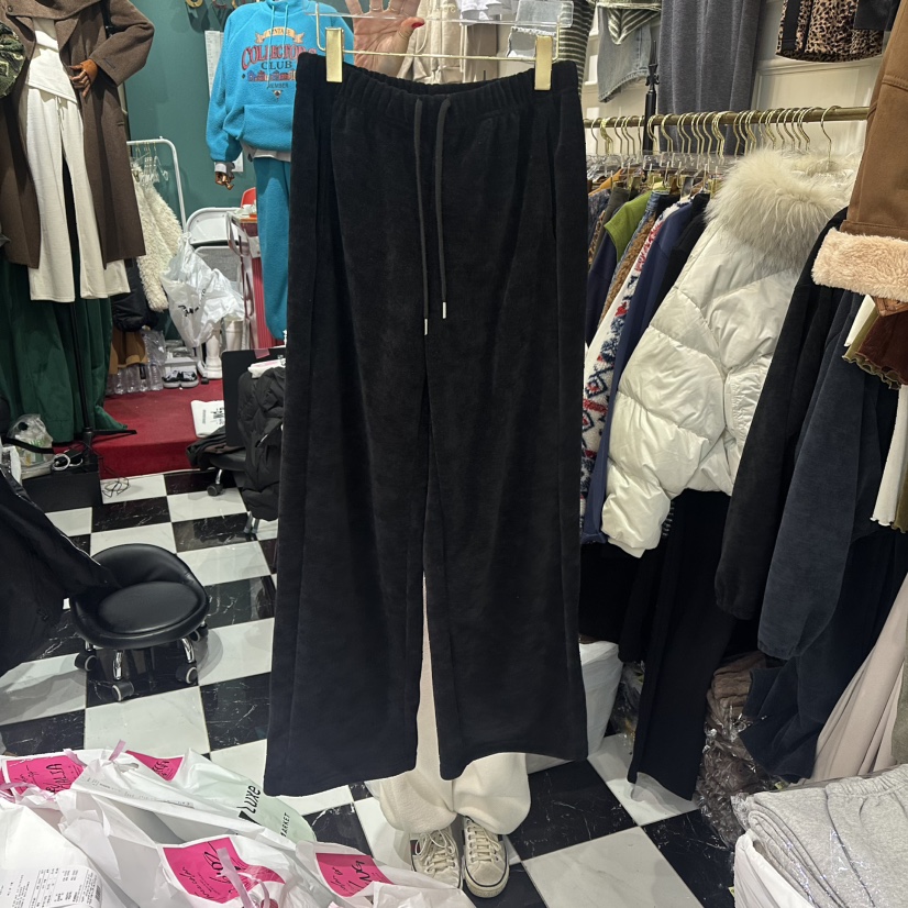 3COLOR東大門㊣直郵女裝新款推薦休閑褲Three color休閑褲圖色2黑色