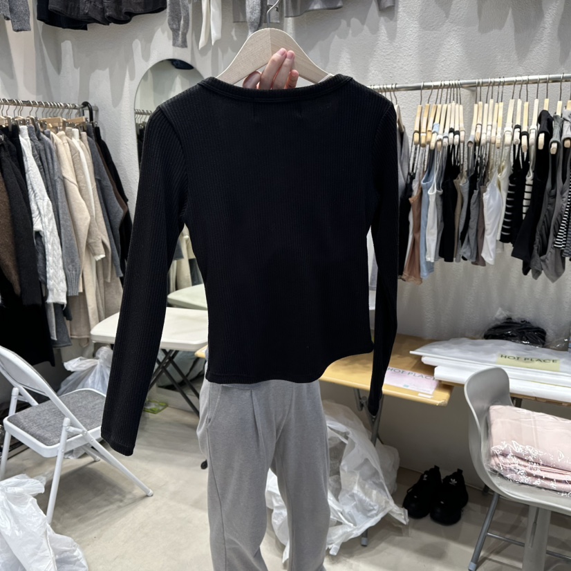 HOT PLACE韓國代購㊣女士新款真品休閑25秋冬熱賣時尚長袖T恤HOT PLACE_ISSUE/DREAM GIRIS長袖T恤