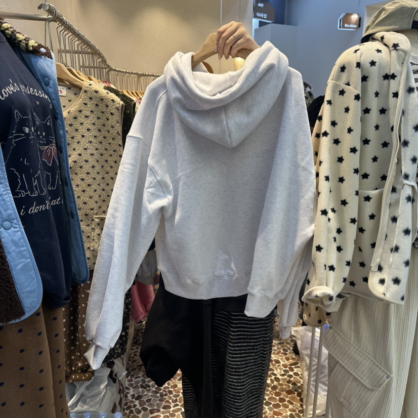 THE LINE-Q東大門㊣實拍女士新款熱賣人氣25秋冬衛衣加絨THE LINE-Q衛衣