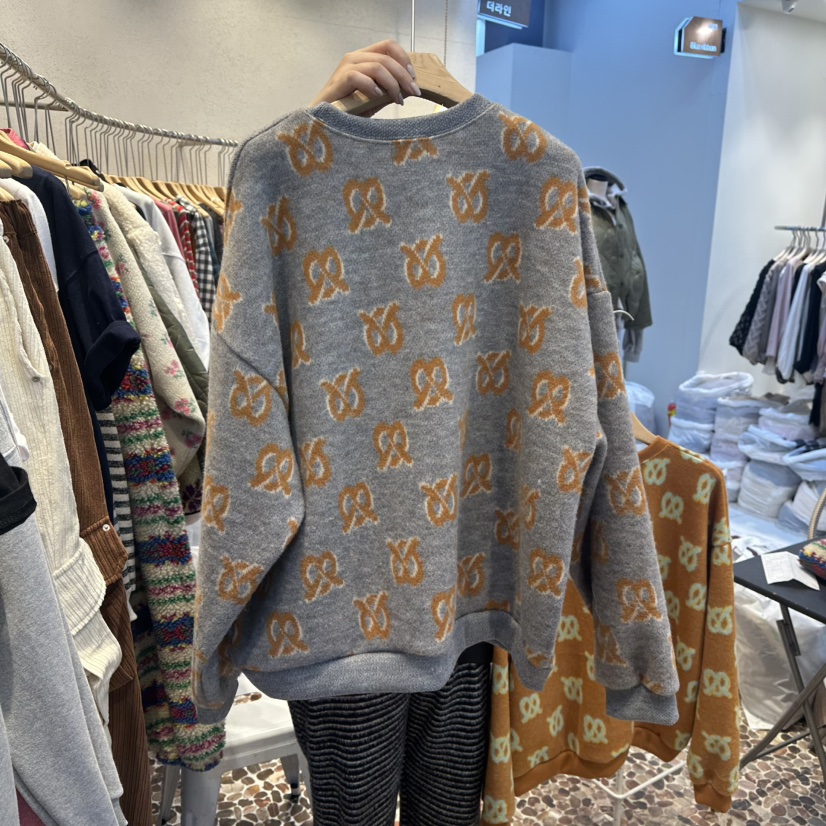 THE LINE-Q東大門㊣代購女裝新款休閑25秋冬真品時尚衛衣THE LINE-Q衛衣