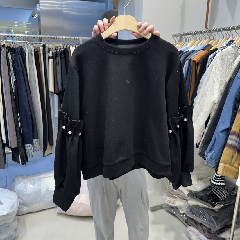 HOT PLACE韓國代購㊣女裝新款人氣時尚真品熱賣25秋冬衛衣HOT PLACE_ISSUE/DREAM GIRIS衛衣圖色1