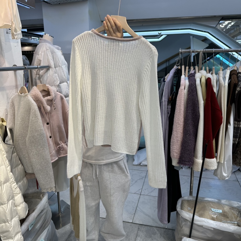 FLY FLY東大門㊣實拍女裝新品真品職業休閑熱賣針織衫假兩件FLY FLY針織衫